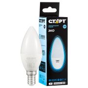 Лампа светодиодная Старт LED, серия «WS» 7W40, тип С «свеча», E14, 4000К, нейтральный свет, 25000ч