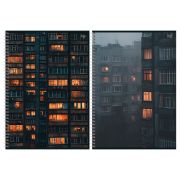 Тетрадь 96л., А4, клетка, на гребне BG «Архитектура»