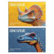 Альбом для рисования 08л., А4, на скрепке BG «Dinosaur», эконом