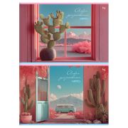 Альбом для рисования 40л., А4, на скрепке BG «Pink Style»