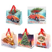 Пакет подарочный (1 шт.) новогодний, 26х13х32 см «Без границ» ассорти, ламинация, ЗОЛОТАЯ СКАЗКА, 592439