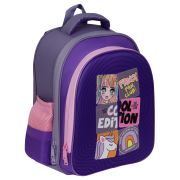 Ранец ArtSpace School Friend Light «Cool Purple» 35*29*12см, 2 отделения, 2 кармана, анатомическая спинка