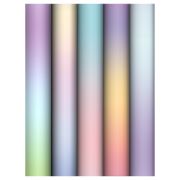 Упаковочная бумага глянц. 70*100см, MESHU «Light gradient», 80г/м2, ассорти 5 дизайнов