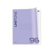 Тетрадь 96л., А5, клетка BG «UniTone. Neon», пластиковая обложка, неон сиреневый