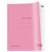 Тетрадь 96л., А5, клетка BG «NovaTone. Пыльная роза», пластиковая обложка