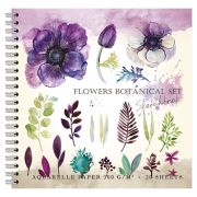 Скетчбук, акварельная белая бумага 300 г/м2, 200х200 мм, 20 л., гребень, SoftTouch, брайль, «Nature», 97286