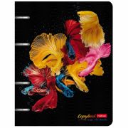 Тетрадь на кольцах А5 166х220 мм, 80 л., металлизированный картон, клетка, HATBER, «Экспрессия», 80ТК5мтлВ1, 80ТК5мтлВ1_2570