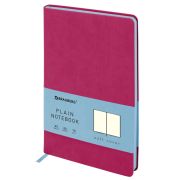 Блокнот-скетчбук А5 (148x218 мм), BRAUBERG «Metropolis Mix», под кожу, 80 л., без линовки, фуксия, 113321