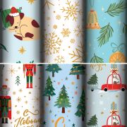 Бумага упаковочная новогодняя С ЭФФЕКТАМИ (1 шт.) «Twinkle», 70х100 см, ассорти, ЗОЛОТАЯ СКАЗКА, 592612