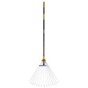 Грабли веерные 15 зубьев раздвижные, захват 20-60 см, ОБЩАЯ ДЛИНА 120-150 см, RABBITEX (РАББИТЕКС) «LONG HANDLE», 700495