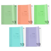 Набор тетрадей 18л., клетка BG «UniTone. MIX», пластиковая обложка, 10шт.