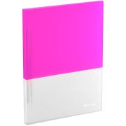 Папка с пружинным скоросшивателем Berlingo «Semicolor» А4, 17мм, 700мкм, с внутр. карманом, розовая, софт-тач