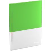 Папка с пружинным скоросшивателем Berlingo «Semicolor» А4, 17мм, 700мкм, с внутр. карманом, салатовая, софт-тач