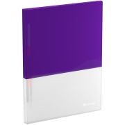 Папка с пружинным скоросшивателем Berlingo «Semicolor» А4, 17мм, 700мкм, с внутр. карманом, сиреневая, софт-тач