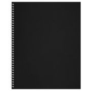 Тетрадь 96л., А4, клетка на гребне BG, бумвинил, черный