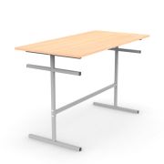 Стол для столовых на 4 места «ССТ 1200», 1200х600х760 мм, рост 6, каркас металл, ЛДСП, цвет бук