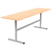 Скамья на 3 места «ССТ 1500», 1500х300х420 мм, каркас металл, сиденье ЛДСП бук