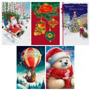 Открытка Арт и Дизайн «Новый год. Ассорти №3 » 121*183мм, 5 дизайнов