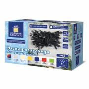 Электрогирлянда-нить уличная «Heavy Rain» 10 м, 100 LED, мультицветная, 220 V, ЗОЛОТАЯ СКАЗКА, 591297