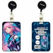 Бейдж вертикальный с 3D-печатью «Аниме» (85х54 мм), с рулеткой, СЛАЙДЕР, FUNSTER (ФАНСТЕР), 238840