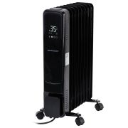 Обогреватель масляный BRASSON (БРАССОН) BOR-7 TOUCH, 7 секций, 1500 Вт, 3 режима, сенсор, пульт ДУ, черный, 457777