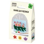 Панно для росписи из гипса ТРИ СОВЫ «Птички на ветке», с красками и кистью, картонная коробка