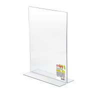 Подставка настольная для рекламных материалов ВЕРТИКАЛЬНАЯ (210х297 мм), А4, двусторонняя, STAFF, 291397