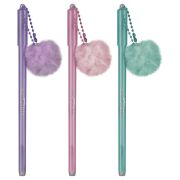 Ручка шариковая MESHU «Fluffy» синяя, 0,7мм, корпус ассорти