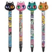 Ручка шариковая автоматическая MESHU «Hypno Cats» синяя, 0,7мм, корпус ассорти