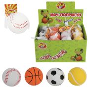 Мяч-попрыгун СПОРТ, 6 см, ТПР, ассорти, 4 вида, JOLLY JOT (ДЖОЛЛИ ДЖОТ), 666125
