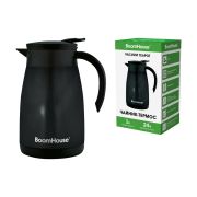Чайник-термос 1 л, BOOMHOUSE (БумХаус) COFFEE BREAK, нержавеющая сталь SUS304, черный, ТЕРМОЧАЙНИК, 700328