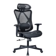 Кресло BRABIX PREMIUM «Axion ER-701», синхромеханизм, регулируемые подголовник и спинка, сетка, черное, 532965