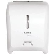 Диспенсер для полотенец в рулонах LAIMA PROFESSIONAL SUPER (H1), механический, белый, ABS-пластик, 609506