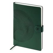 Ежедневник недатированный, А5, 136л., кожзам, Berlingo «Symbol», с магнитной застежкой, зеленый