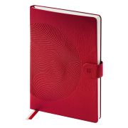 Ежедневник недатированный, А5, 136л., кожзам, Berlingo «Symbol», с магнитной застежкой, красный