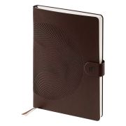 Ежедневник недатированный, А5, 136л., кожзам, Berlingo «Symbol», с магнитной застежкой, коричневый