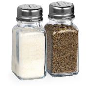 Набор для специй 2х80 мл, CLASSIC, солонка + перечница, стекло/сталь, WEGLA (ВЕГЛА), 700226