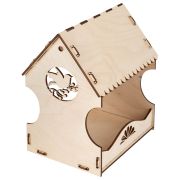 Конструктор, кормушка для птиц, сборная модель «Рябинка», 20х17х13 см, фанера, BAMBOX (БАМБОКС), 666180