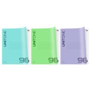 Тетрадь 96л., клетка BG «UniTone. Mix», пластиковая обложка