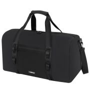 Сумка спортивная HEIKKI WORKOUT (ХЕЙКИ), карман на молнии, черная, 28x51x25 см, 273916