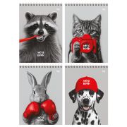 Блокнот А5 80л. на гребне BG «Россия», твердая подложка