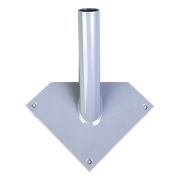 Кронштейн настенный для флага на одно древко, три точки крепления, металл, шк.40177