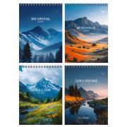 Блокнот А5 40л. на гребне BG «Горы мотивации»