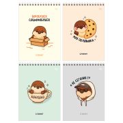 Блокнот А5 60л. на гребне BG «Воробушек», твердая подложка