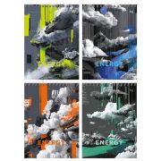 Блокнот А5 60л. на гребне BG «Push the button», твердая подложка