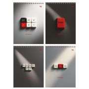 Блокнот А5 80л. на гребне BG «Energy», твердая подложка