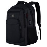 Рюкзак HEIKKI SECURE (ХЕЙКИ) универсальный, 2 отделения, отделение для ноутбука, черный, 46x31x19 см, 273894