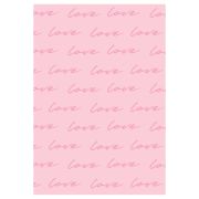 Упаковочная бумага глянц. 70*100см, MESHU «Love pattern», 80г/м2