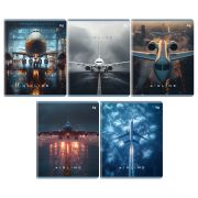 Тетрадь 96л., А5, клетка BG «Аэропорт», глянцевая ламинация