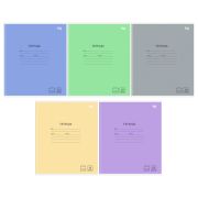 Тетрадь 12л., линия BG «Однотонная», Mix